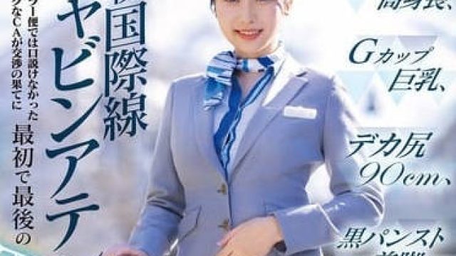 dvmm-245働く女AV出演ドキュメント 現役国際線（24歳）170cm高身長、Gカップ巨乳、デカ尻90cm、パンスト美脚―交渉の果てに最初で最後のAV DEBUT