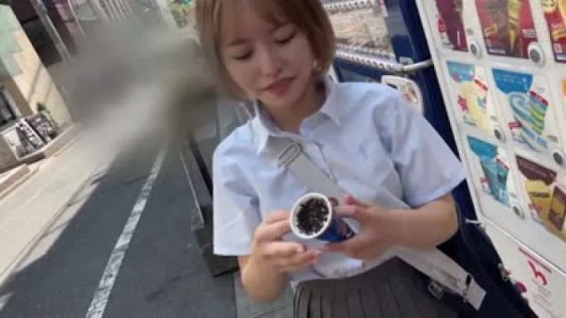 534POK-047 【個人撮影】長身な巨乳の制服美小女とパパ活_嫌がる女子に生ハメで2回連続中出し