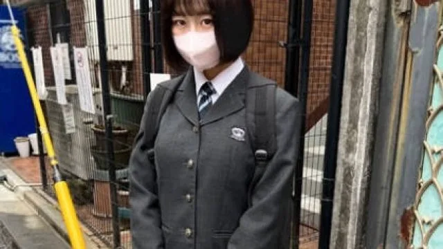 POK-054 顔出し【個人撮影】激レア_黒パンストの制服女子とハメ撮り_SNSで知り合った美脚娘に種付SEX
